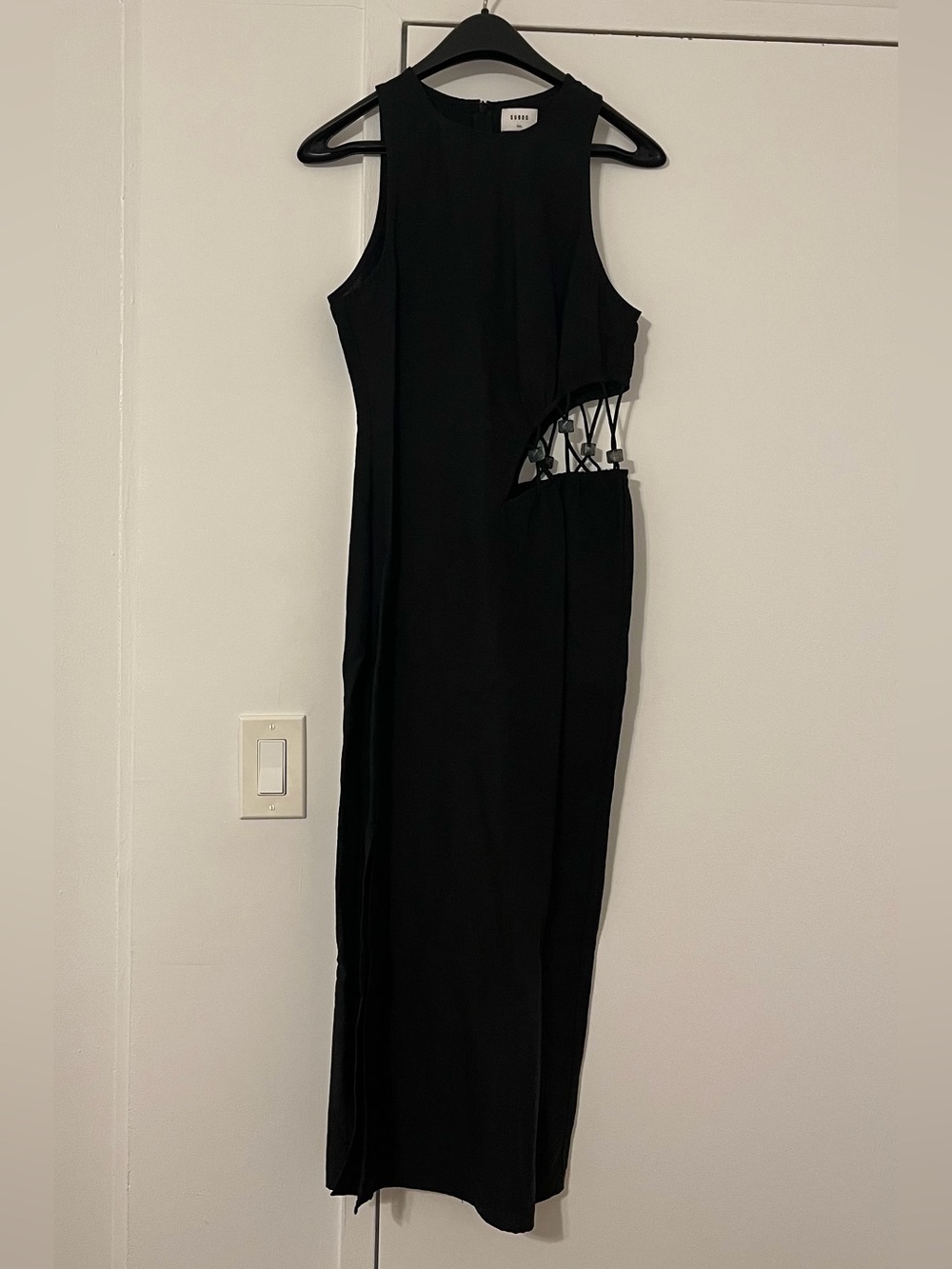 Suboo Astrid Bead-Embellished Midi Dress - Black